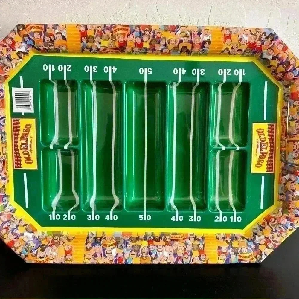 Old El Paso Football Stadium Chips & Dip Appetizer Serving Tray Platter 1999